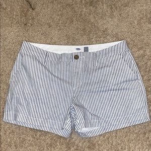 pinstripe shorts